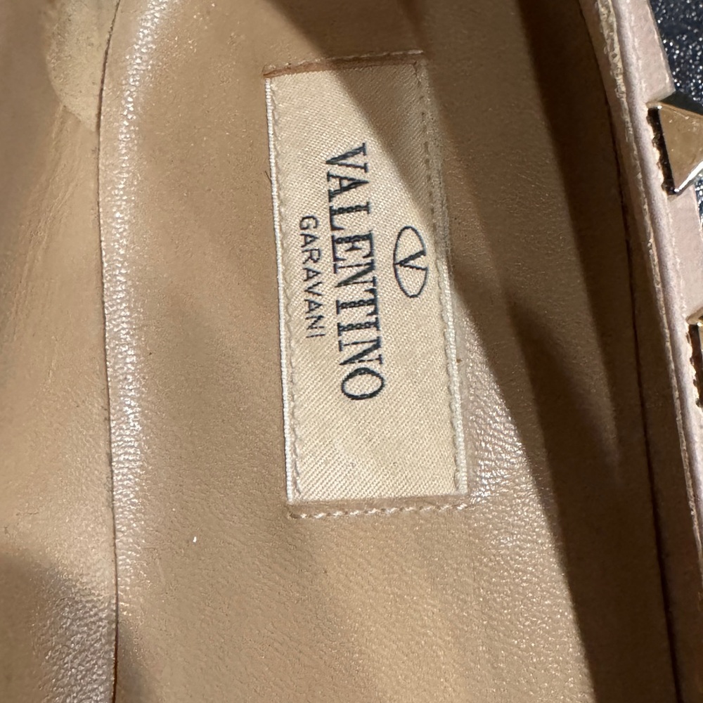 Valentino Garavani Poudre Studded  ballet Flats 38.5/ 8.5 made in Italy - Picture 8 of 10